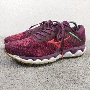 Mizuno Wave Horizon 4 Womens Size 10 Running Shoes Low Top Maroon Sneakers